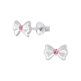 Schleifen Kinderohrringe 925 Silber