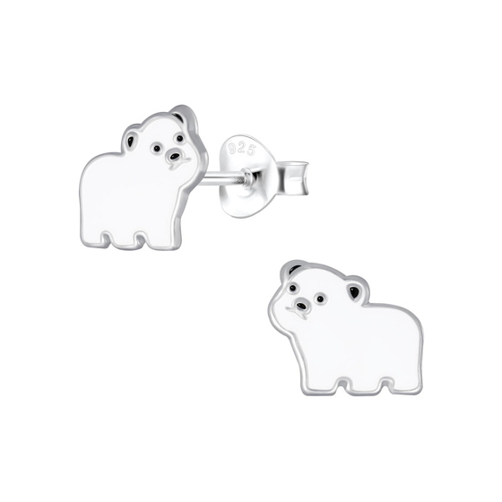 B�ren Kinderohrringe 925 Silber