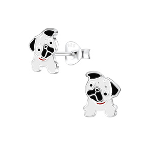 Bulldoggen Kinderohrringe 925 Silber