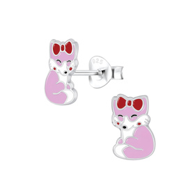 Fuchs Kinderohrringe 925 Silber