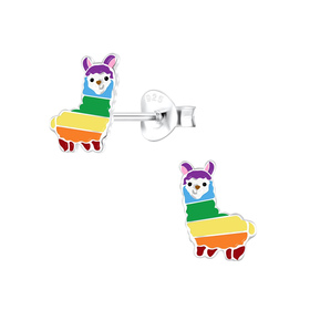 Alpaka Kinderohrringe 925 Silber