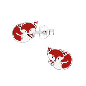 Fuchs Kinderohrringe 925 Silber