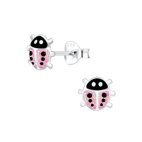 Marienk�fer Kinderohrringe 925 Silber