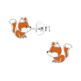 Fuchs Kinderohrringe 925 Silber