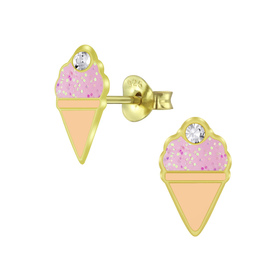 Eis Kinderohrringe 925 Silber