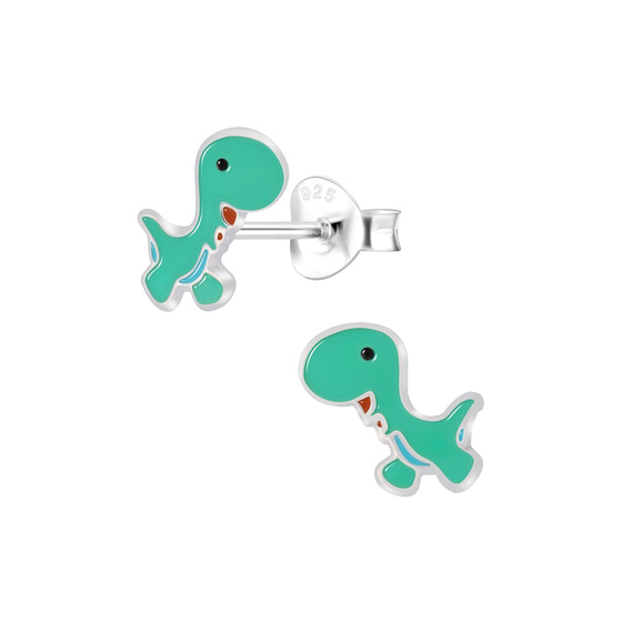 Dinosaurier Kinderohrringe 925 Silber