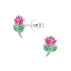 Rosen Kinderohrringe 925 Silber