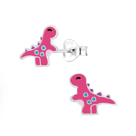 Dinosaurier Kinderohrringe 925 Silber