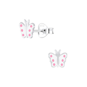 Schmetterling Kinderohrringe 925 Silber