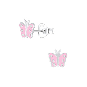Schmetterling Kinderohrringe 925 Silber