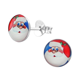 Auf dem Bild zu sehen sind Kinder Ohrringe Weihnachtsmann...