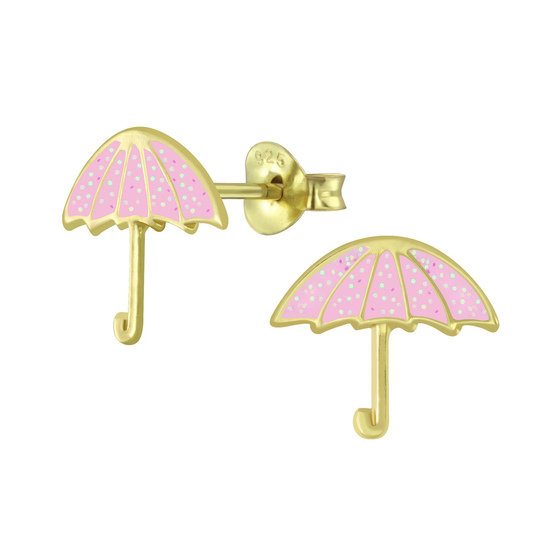 Regenschirm Kinderohrringe 925 Silber