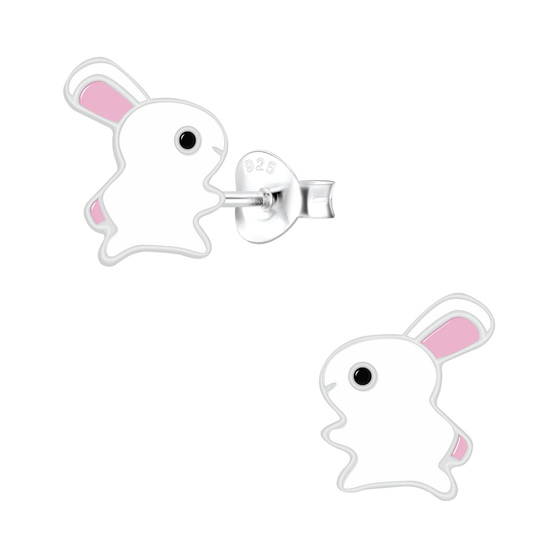 Kaninchen Kinderohrringe 925 Silber
