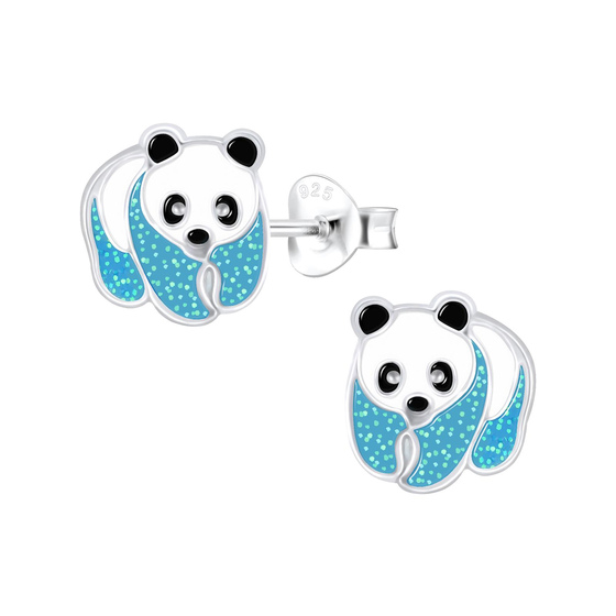 Panda Kinderohrringe 925 Silber