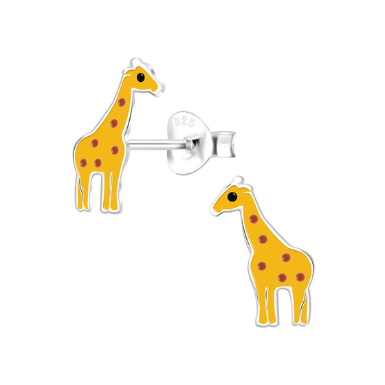 Giraffen Kinderohrringe 925 Silber