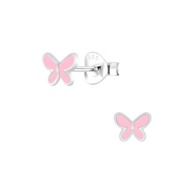 Schmetterling Kinderohrringe 925 Silber