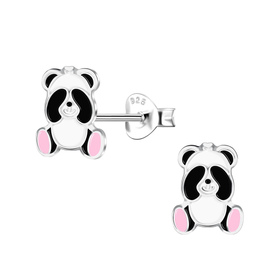 Panda Kinderohrringe 925 Silber