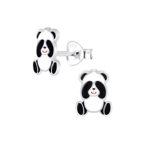 Panda Kinderohrringe 925 Silber