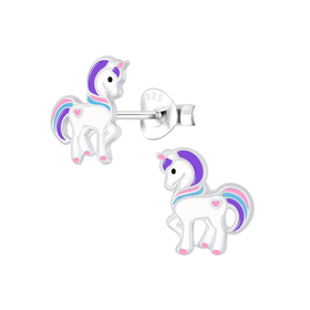 Einhorn Kinderohrringe 925 Silber
