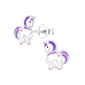 Einhorn Kinderohrringe 925 Silber