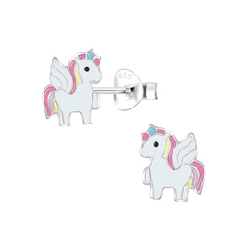 Einhorn Kinderohrringe 925 Silber