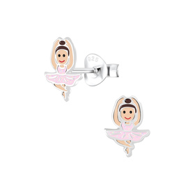 Ballerina Kinderohrringe 925 Silber