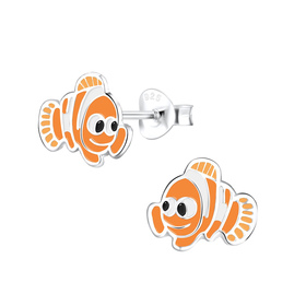 Clownfisch Kinderohrringe 925 Silber