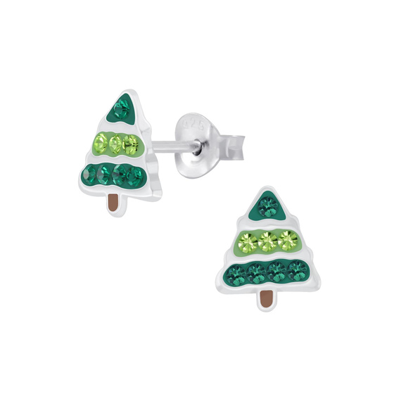 Baum Ohrringe 925 Silber