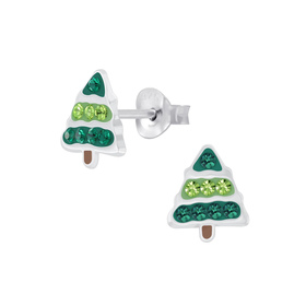 Baum Ohrringe 925 Silber