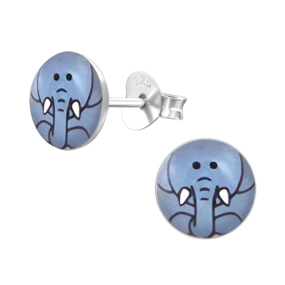 Auf dem Bild zu sehen sind Kinder Ohrringe Elefant Ohrstecker aus 925 Sterling Silver echt Silber