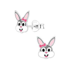 Hasen Kinderohrringe 925 Silber