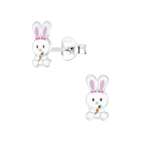 Kaninchen Kinderohrringe 925 Silber