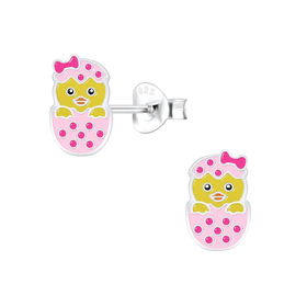 Schl�pfende Eier Kinderohrringe 925 Silber