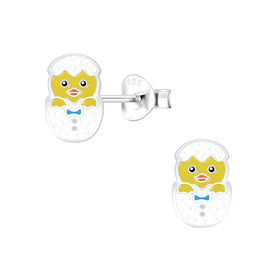 Schl�pfende Eier Kinderohrringe 925 Silber
