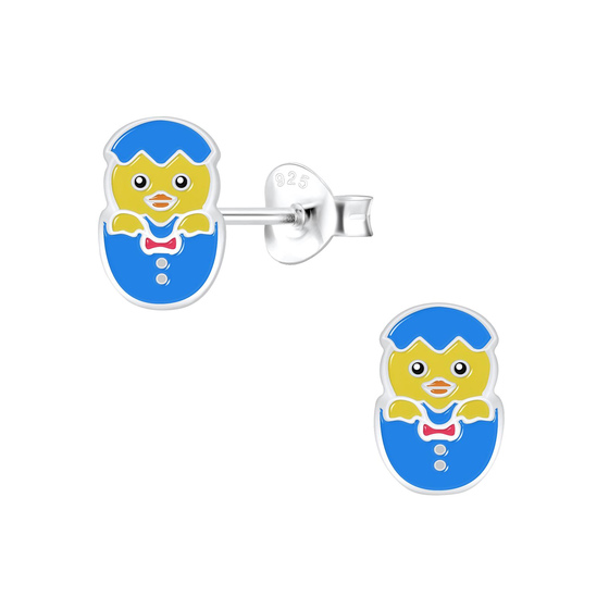 Schlpfende Eier Kinderohrringe 925 Silber