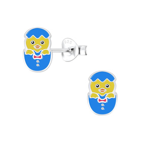 Schl�pfende Eier Kinderohrringe 925 Silber