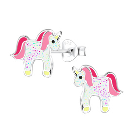 Einhorn Kinderohrringe 925 Silber