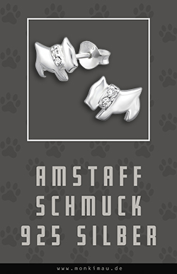 American Staffordshire Terrier amstaff schmuck ohrringe silber artikel sachen geschenk monkimau