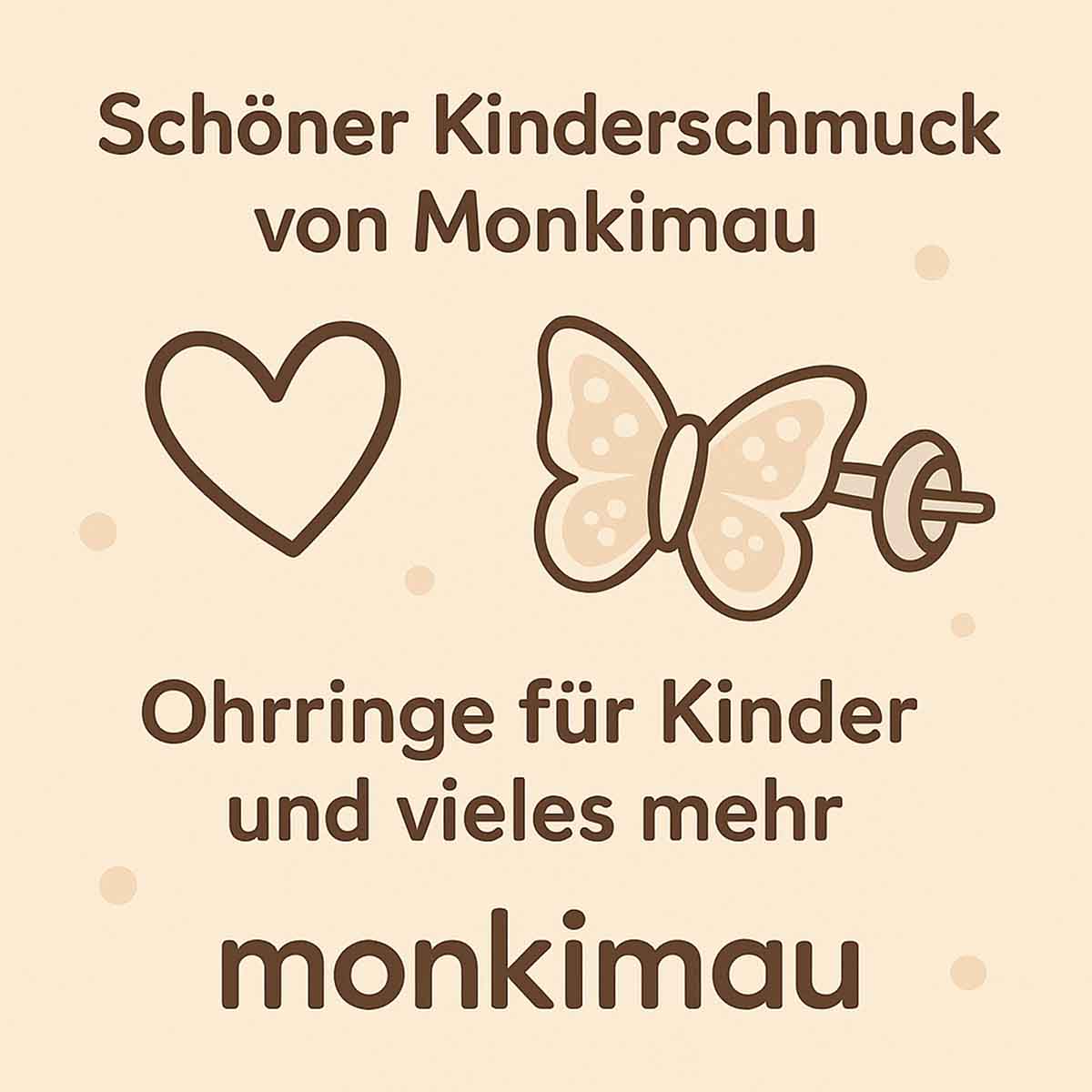toller kinderschmuck und kinderohrringe aus 925 silber mit schmetterling von monkimau